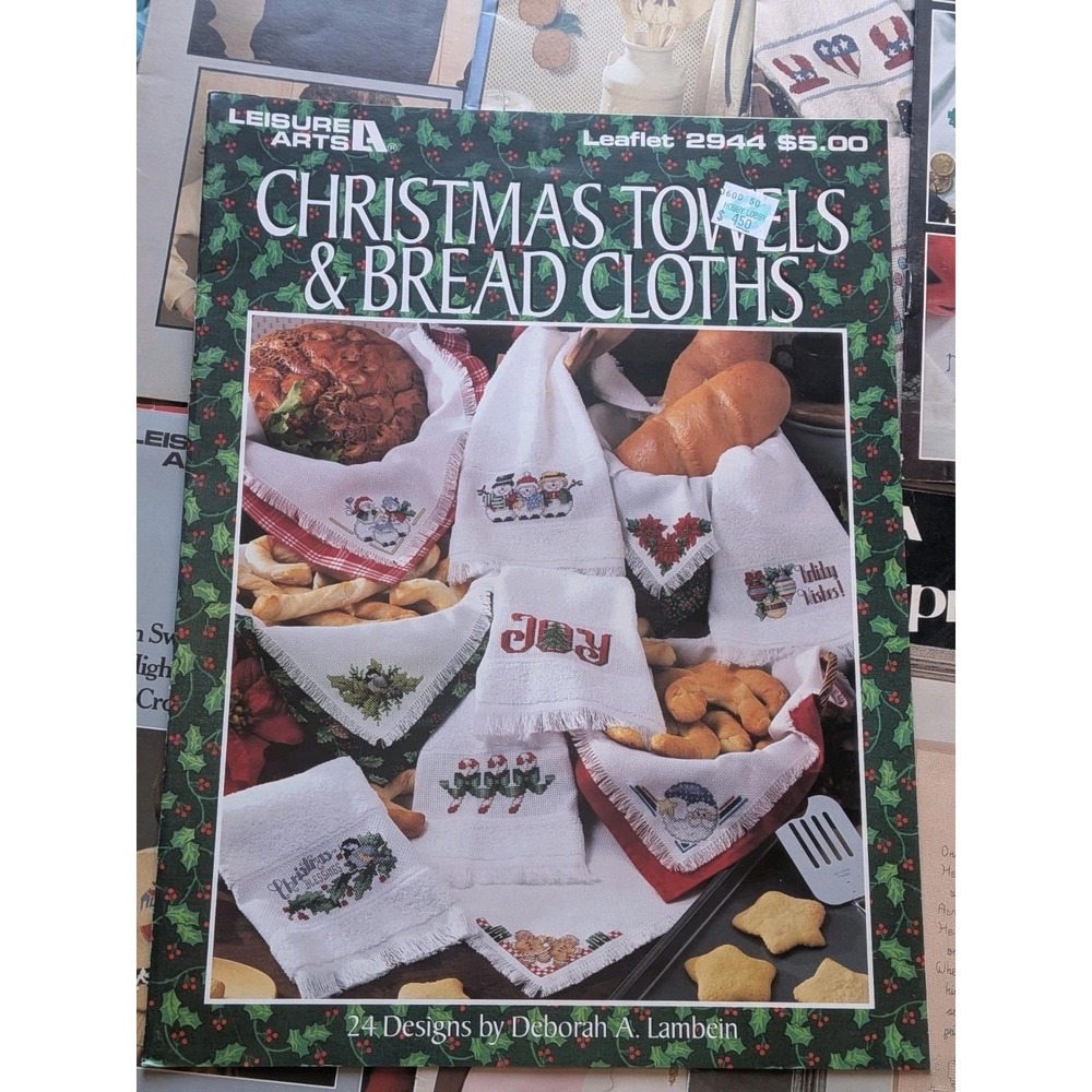 Lot 18 Vintage Leisure Arts Cross Stitch Pattern Books Leaflets Christmas... - Picture 11 of 11